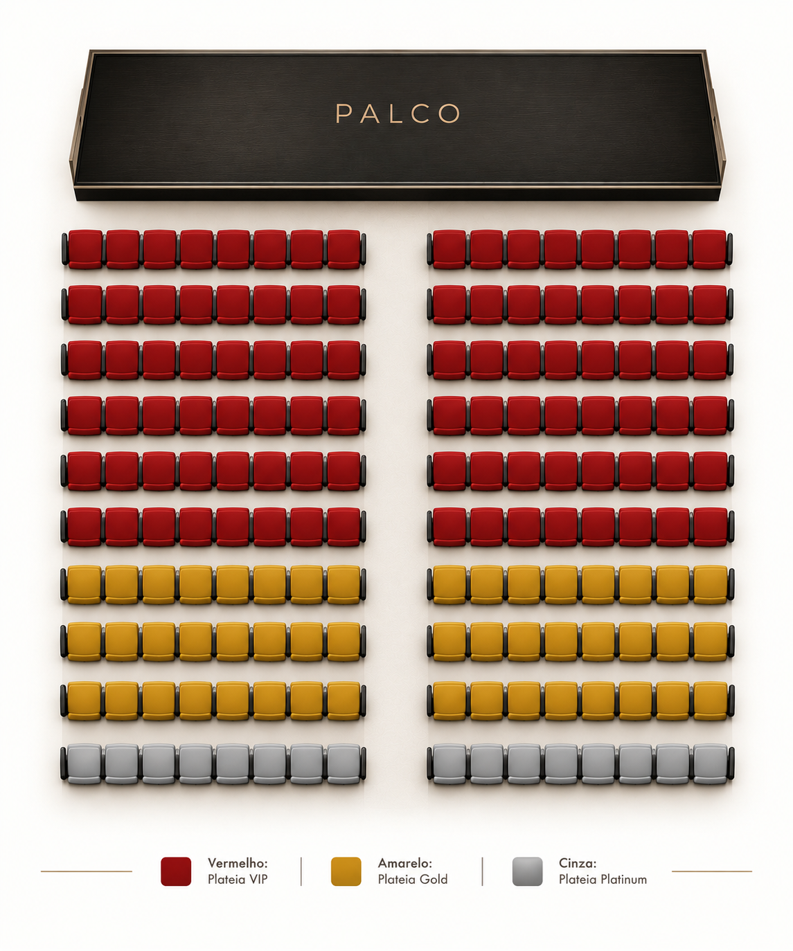 Mapa de Assentos Luminous Concert